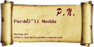 Perdéli Nedda névjegykártya